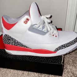 Jordan 3 Retro Fire Red Size 11 