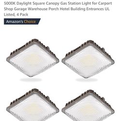 LED Canopy Light 60W, 9000LM LED Canopy Lights Outdoor, 5000K Daylight Square