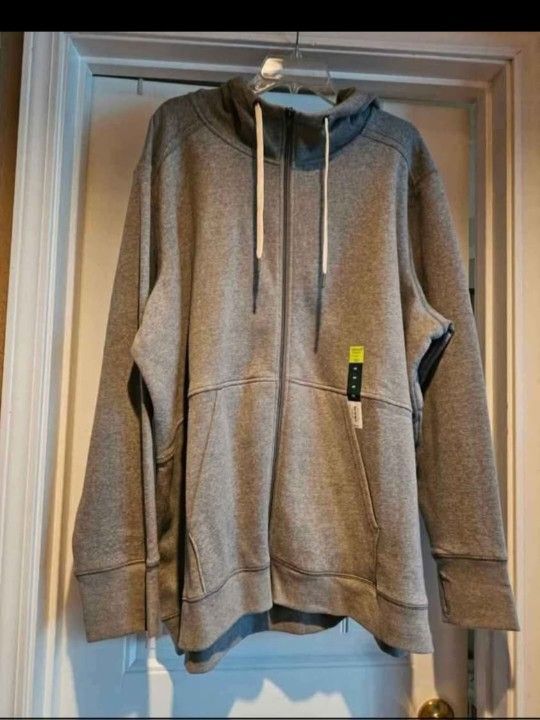 New womans size 4X Tek Gear ultra soft fleece grey sweater 🩶🤍

