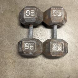 Dumbbells 95lbs 