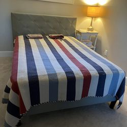 nautical Greenland Home Fashions reversible full queen quilt, and two shams set rare style pattern