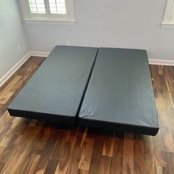 King Size Box Springs Available From 2" Inches Thick Low Profile To 9" Inches In All Sizes: Twin, Full, Queen, Cali-King New From Factory Same Day Del