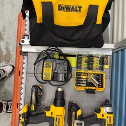 DEWALT 20V MAX Cordless Drill, Impact Driver, 2-Tool Power Tool Combo Kit, Brushless Power Tool Set with 2 Batteries 