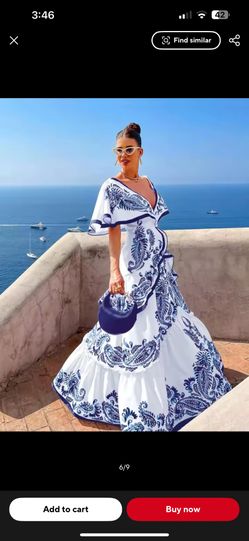 Talavera Style Spain Style Maxi Dress