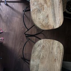 Wood Bat Stools 
