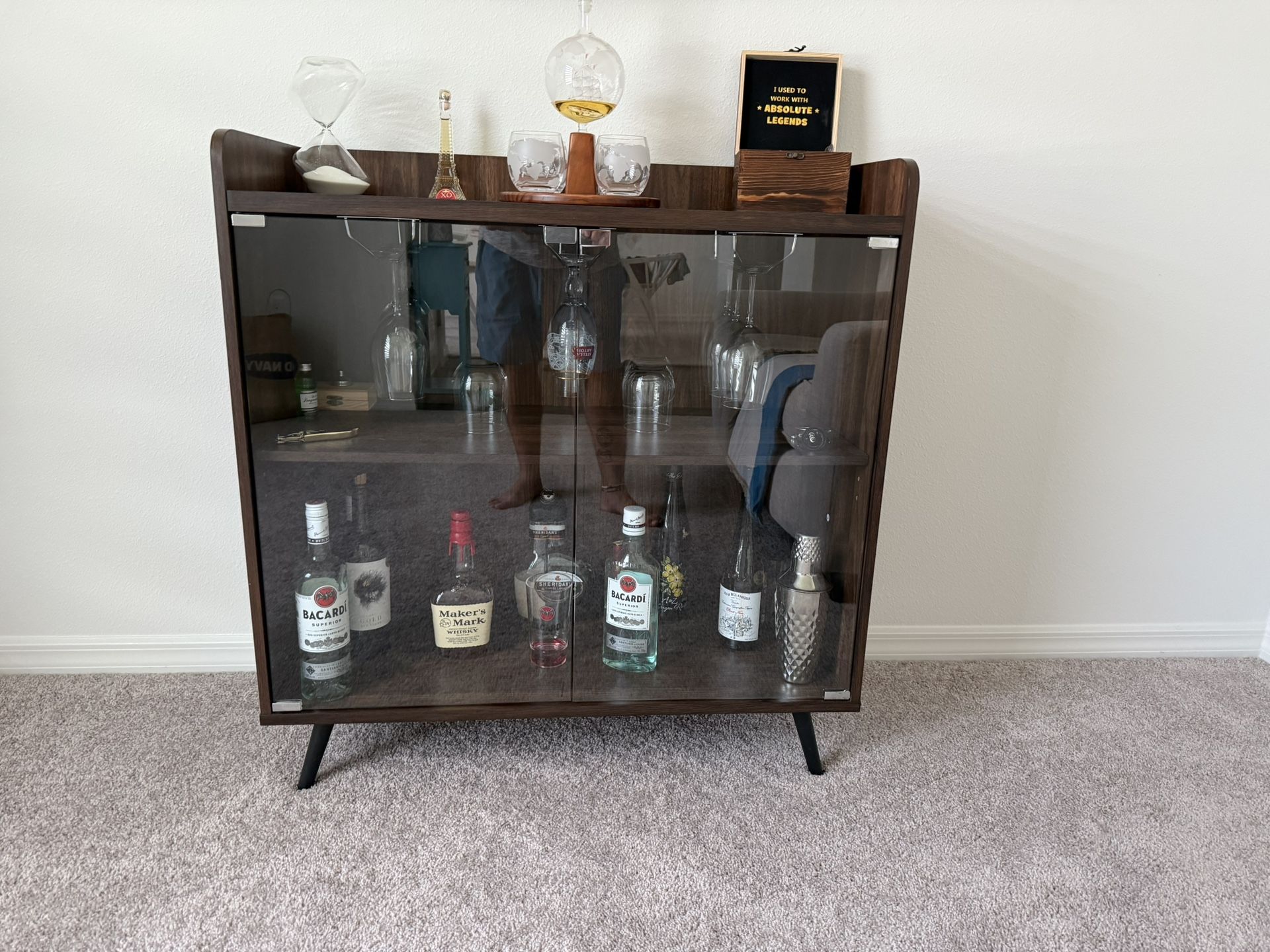 Bar Cabinet and Sofa 