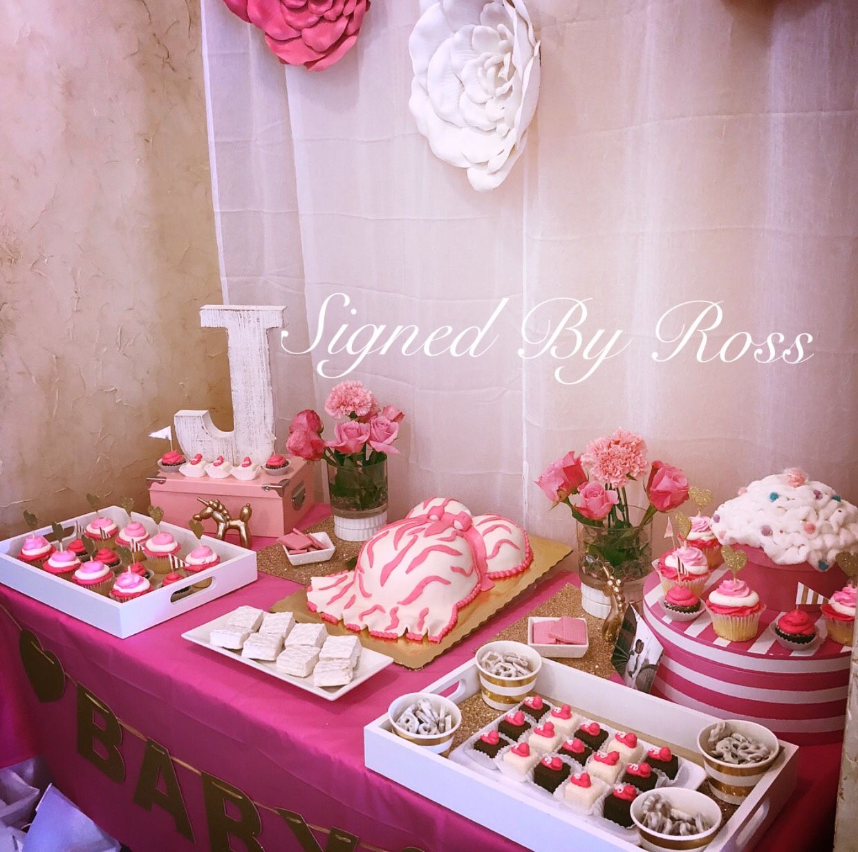 Treats kid party baby shower wedding anniversary event decor decorations pink