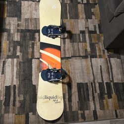 Vintage Liquid RED SOX 163 Vortex Snowboard 