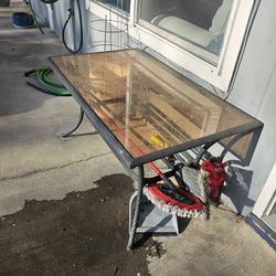 Glass Outdoor Table