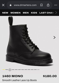 Dr. Martens 1460 Mono Black Smooth