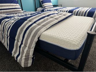 Selling both twin sized bed with frame