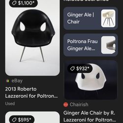 2 Mint Condition Ginger Ale Office Chair Roberto Lazzeroni