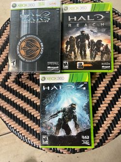 Halo Wars Limited Edition ,Halo reach, Halo 4
