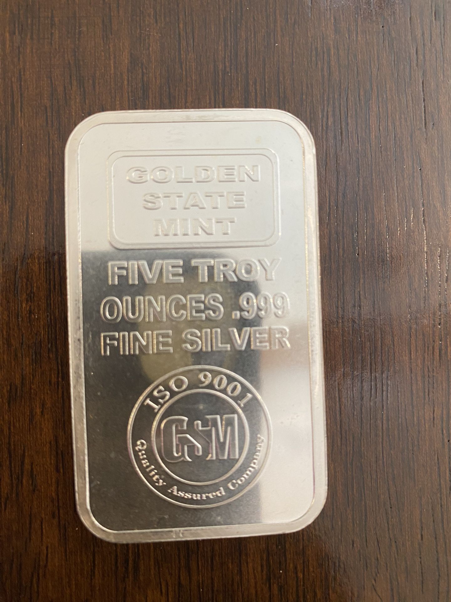 5 oz. Silver Bar