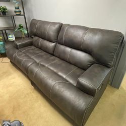 ASHLEY JAVA POWER RECLINING SOFA COUCH WİTH İNTEREST FREE PAYMENT OPTİONS 