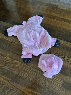 Pink Pig Halloween Dog Costume with Hood