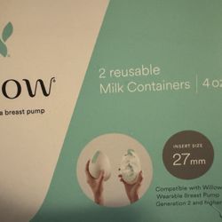 Willow 2 Reusable milk Containers (27MM)