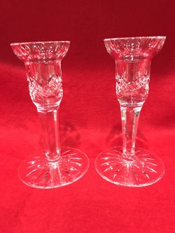 Waterford crystal candle holder 51/2” tall