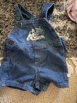 Vintage Disney short overalls