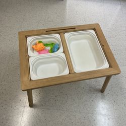 Toddler Activity Table w/ Storage Bins – Play Table