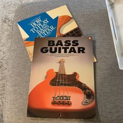 Lot of 2 Bass guitar and how to play bass guitar includes Record by Jim Gregory and Harvey Vincent