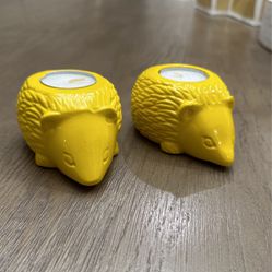 Yellow Candle Holder 