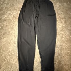 Disney Park Medium Disneyland Resort Mickey Jogger Sweatpants Stretch Black 