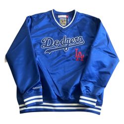 Mitchell & Ness LA Dodgers MLB Cooperstown Collection Satin Pullover Jacket