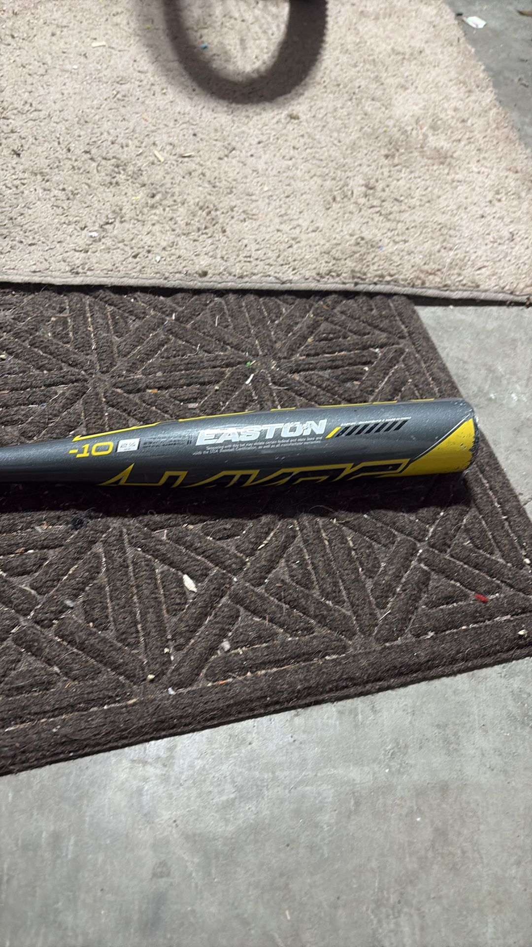 Old scratched up baseball bat