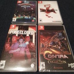 Physical Switch Games: Sealed & CIB; Limited-Run Contra #140, Foreclosed, Sine Mora EX, 88 Heroes