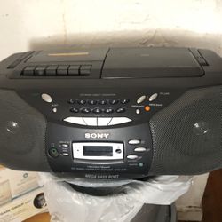Sony Cd Player Cassette Boom Box 
