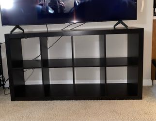 Black 8-Cube TV Stand / Bookshelf