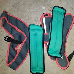 Body weighted vest leg weights