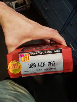 Hornady  .300 Die Set With QD Addapters Reloading 
