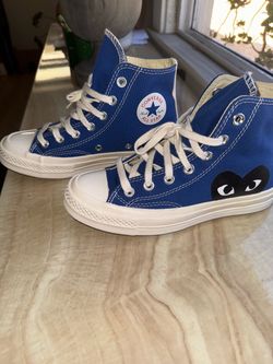 Blue Converse Chuck Taylor All Star high top sneakers