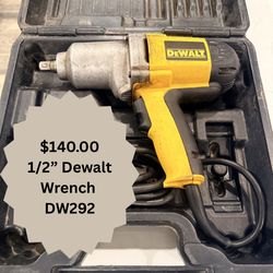 Dewalt 1/2” Impact Wrench Dw292 