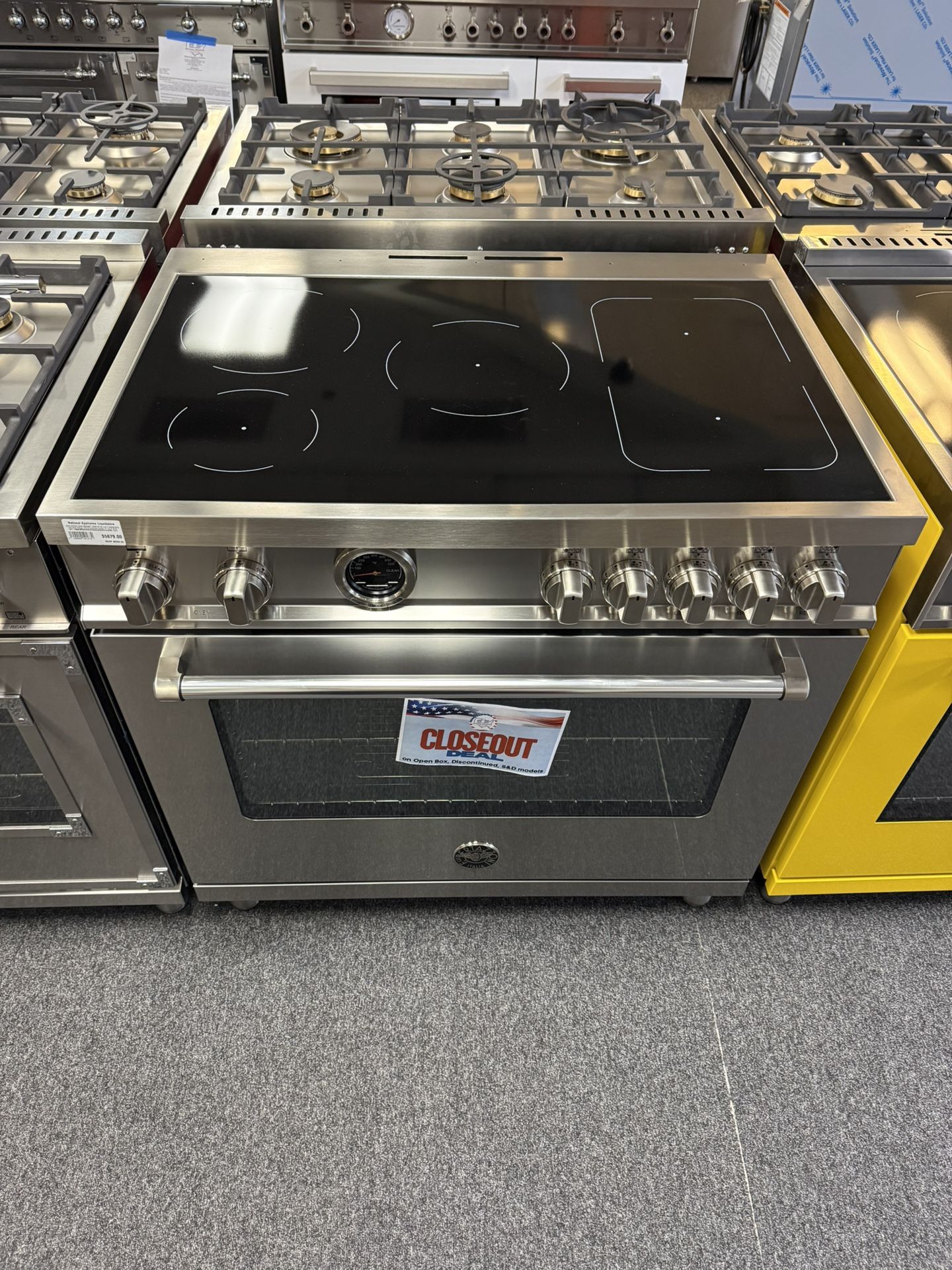 Bertazzoni Master Series MAST365INSXT 36 Inch Freestanding Induction Range