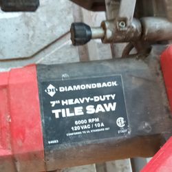 Table Water Saw Including Two Including Diamond Blades Brand New