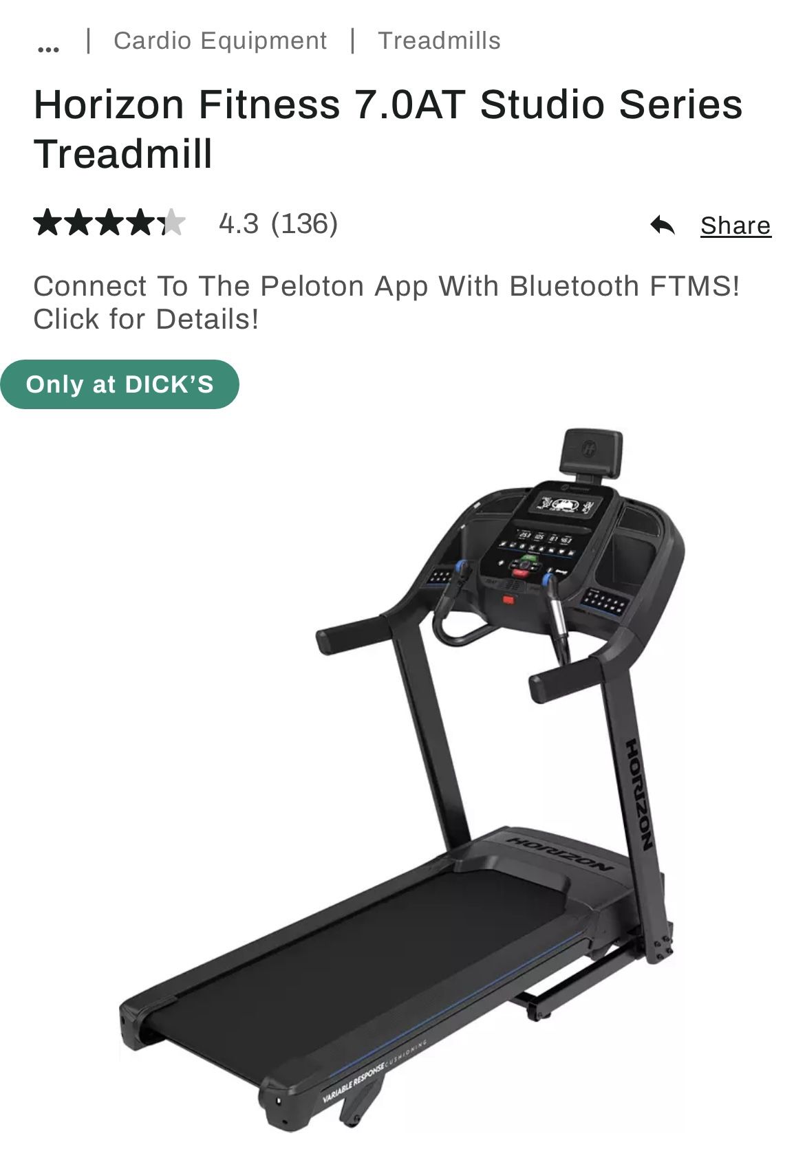 Treadmill With Incline Option 