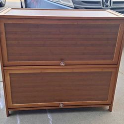 Mid-century modern Cabinet With Pocket Doors!