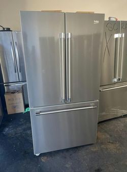 Beko 3-Door French Door Fridge Stainless Steel
