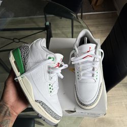 Air Jordan 3 “Lucky Green” Size 8 Mens