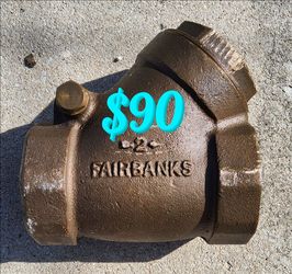 FAIRBANKS Bronze Check Valve 200-S 400-WOG. Used Good Condition. $90