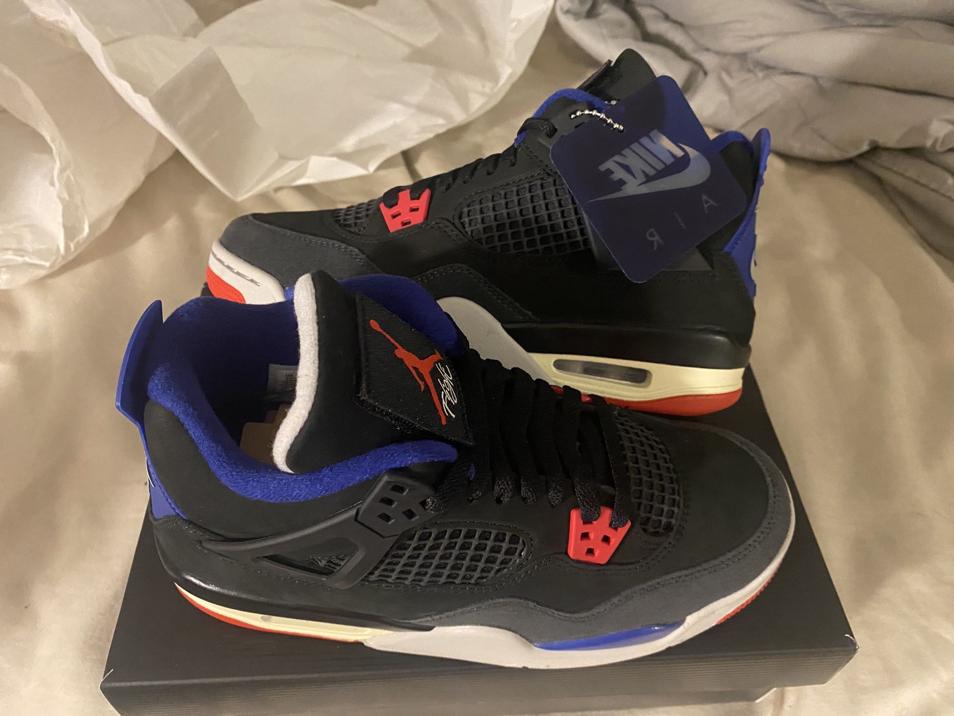 Jordan 4 Air Retro Rare Air - Size 7y