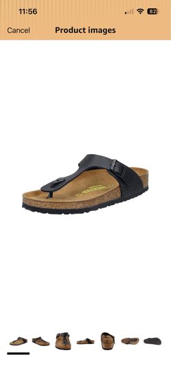 Birkenstock Gizeh, Regular Width Black (L10) Ladies 10 (M8) Men 8
