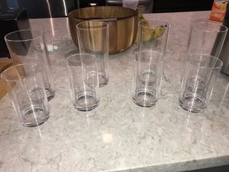 Clear Plastic Drinking Glasses