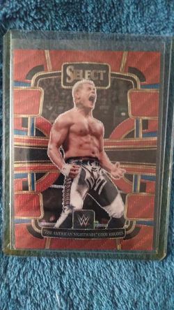 2024 Panini Select WWE - Concourse Cody Rhodes #24 Red Wave Prizm /99