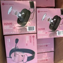 SENZER SG500 Surround Sound Pro Gaming Headset with Noise Cancelling Microphone - Soft Memory Foam Padding - Portable Foldable Headphones for PC, PS4,