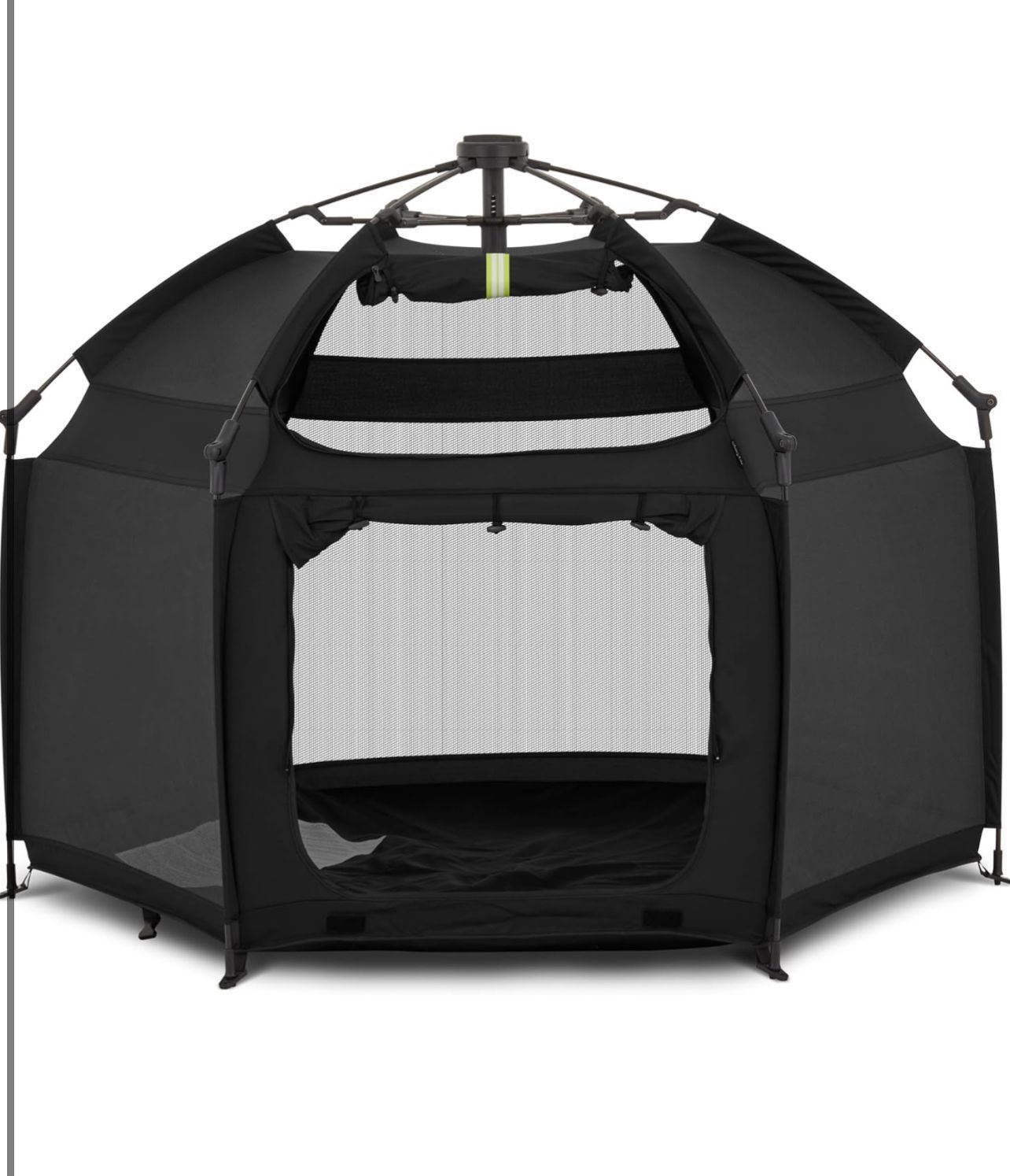 Dream On Me Pop Up Children Playpen Easy Set-Up- Indoor Play House and Outdoor Play Tent with Canopy Cover in Noir