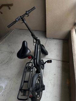 Black Folding Electric Bike